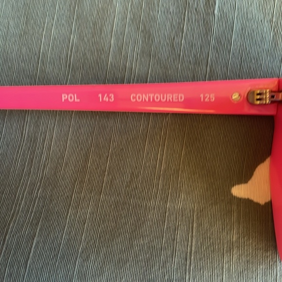 Quay Polarized Hot Pink Geometric Cat Eye Sunglasses - Picture 5 of 8